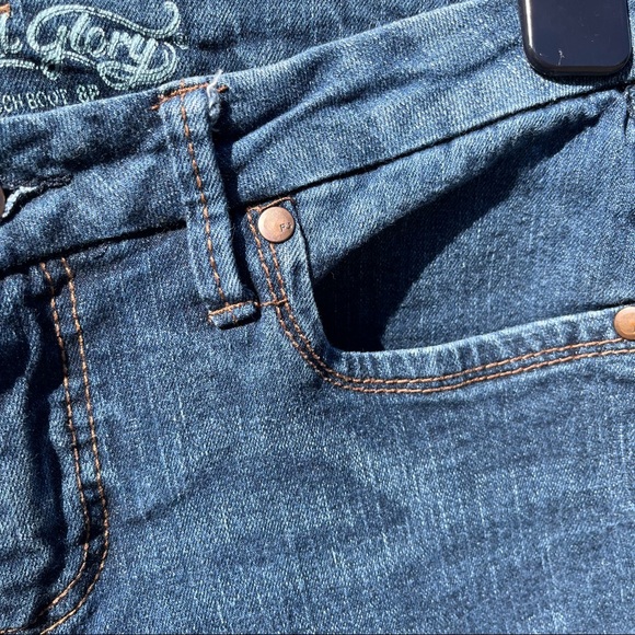 Faded Glory 5 Pocket Velvet Touch Denim Boot Jeans, Size 8P - Picture 7 of 15